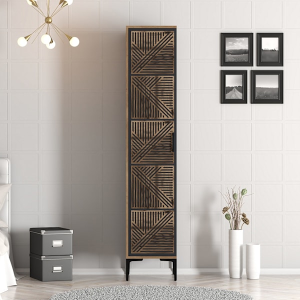 Garderobe Kumsal P - Valnød, antracit