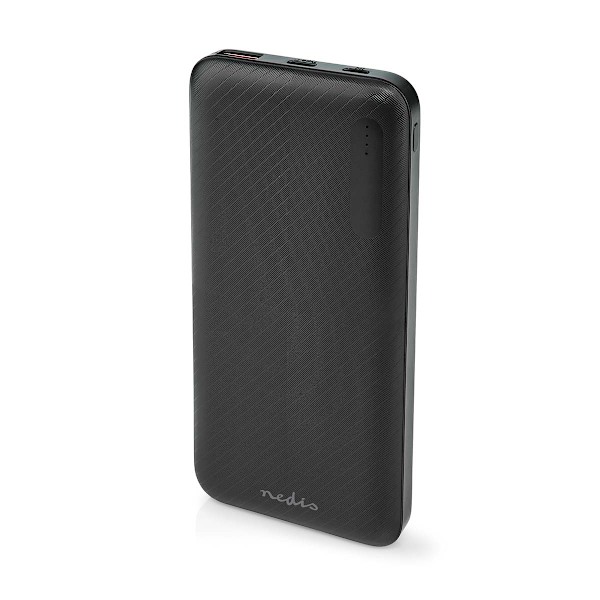 Virtapankki | 10000 mAh | 1.5 / 2.0 / 3.0 A | Lähtöliitäntöjen määrä: 2 | Lähtöliitäntä: 1x USB-A / 1x USB-C™ | Sisääntulon liitäntä: 1x Micro USB / 1 musta