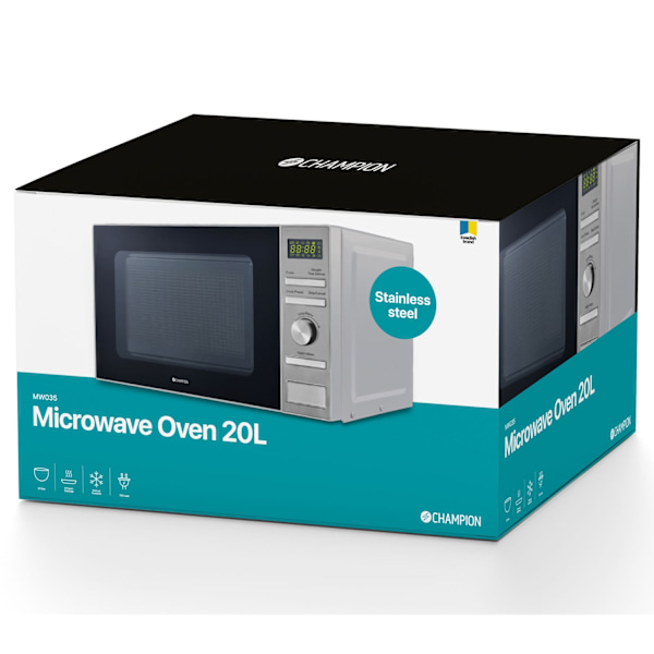 Mikrobølge Digital 20L 700W MW035 Rustfri