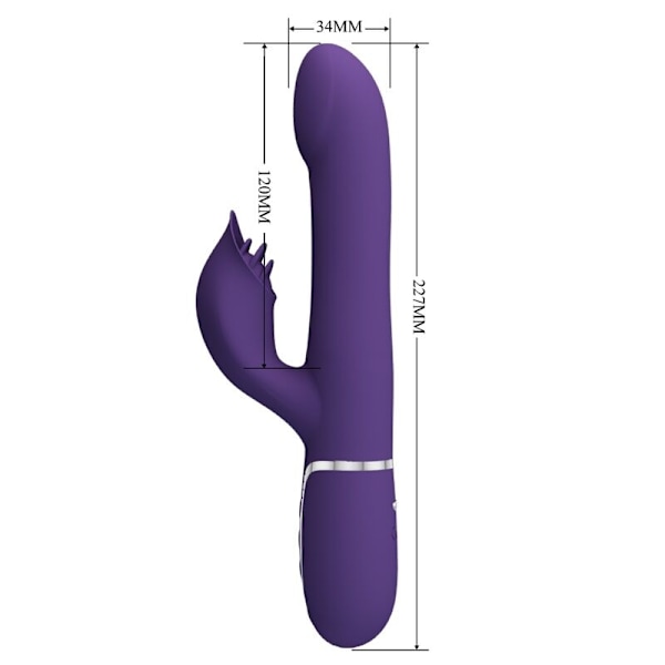Pretty Love - Zalin Rabbit Vibrator Pearls 4 i 1 lilla