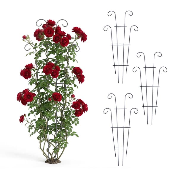 Vintage metallros spaljéset, 4-pack