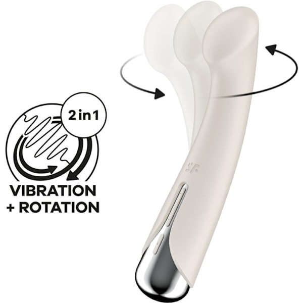 Satisfyer - Pyörivä G-Sport 1 Rotator Vibrator Beige