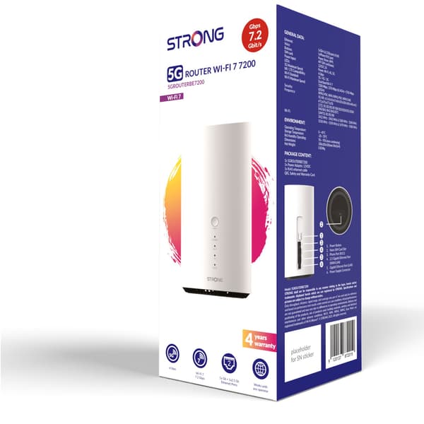 5G+ Wi-Fi 7 Router – 7200 Mbps, Dual-Band