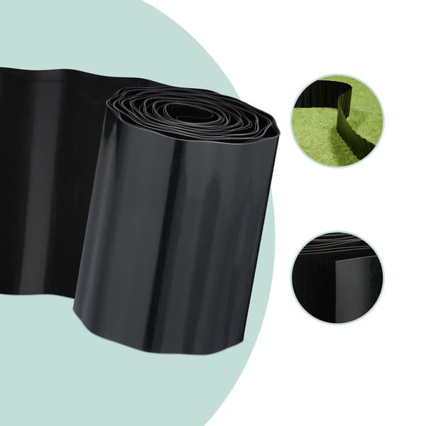 Plast gräsmatta kant 9m – flexibel trädgård kant