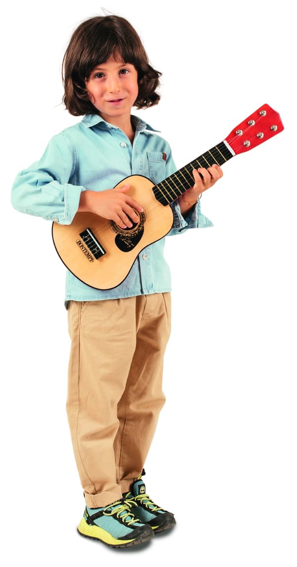 Klassisk trägitarr för barn, 55 cm, med plektrum