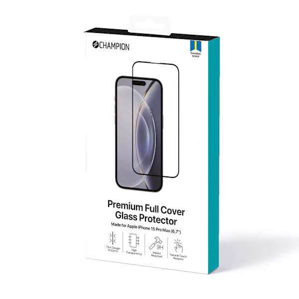Näytönsuoja iPhone 15 Pro max Musta