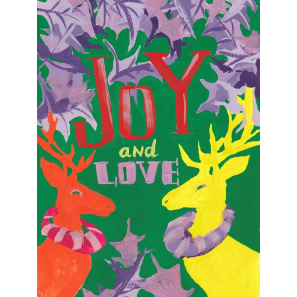 Joy And Love, Green - 50x70 cm