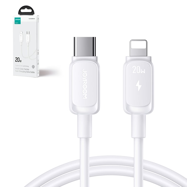 Kabel för iPhone USB-C - Lightning 20W 1,2m vit