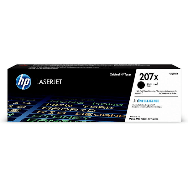 HP Toner W2210X 207X Sort