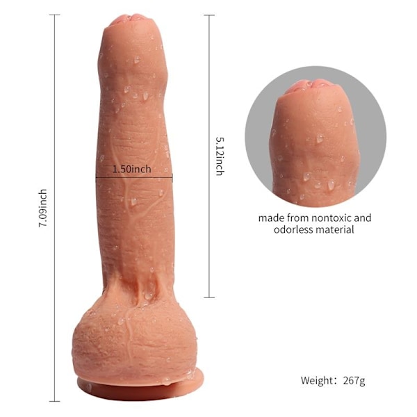 Dual Layer Silikon Dildo Azazel 18 cm