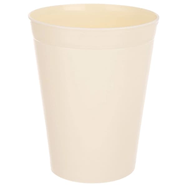 Plastmuggset, krämfärgad, 300 ml, 6 delar