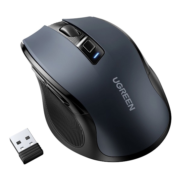 Optisk mus trådløs mus USB 2.4GHz / Bluetooth 5.0 4000 DPI sort