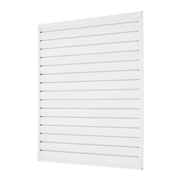 PVC-lamellpanel 4x4 fot, modulär garagevägg för förvaring