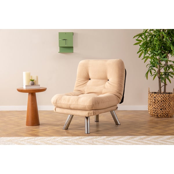 1-sæders sovesofa Misa Small Solo - Creme