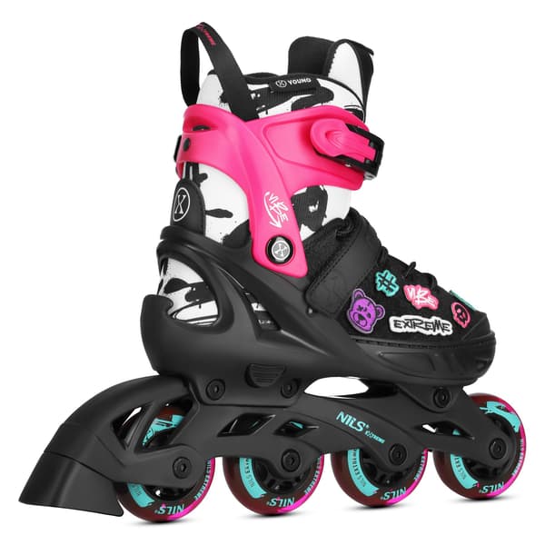 Inlines, Rosa, Storlek L (40-43), ABEC-5 Kullager