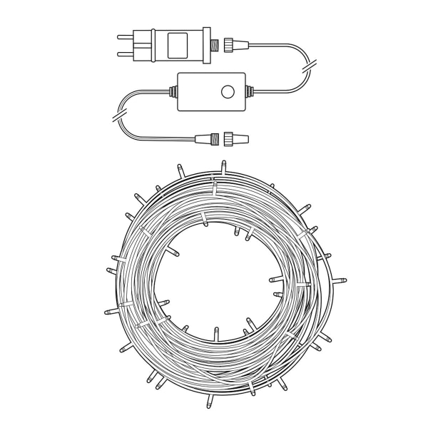 SmartLife Julbelysning | Sträng | Wi-Fi | Varm Vit | 400 LED's | 20.0 m | Android™ / IOS