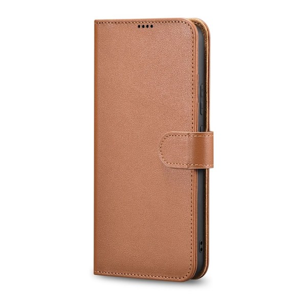 Läderplånboksfodral för Galaxy S22+ Brun