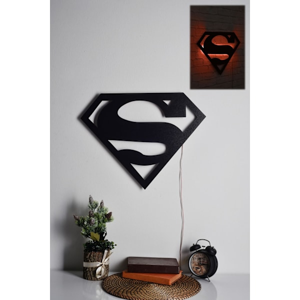 Dekorativ Led Belysning Superman - Rød