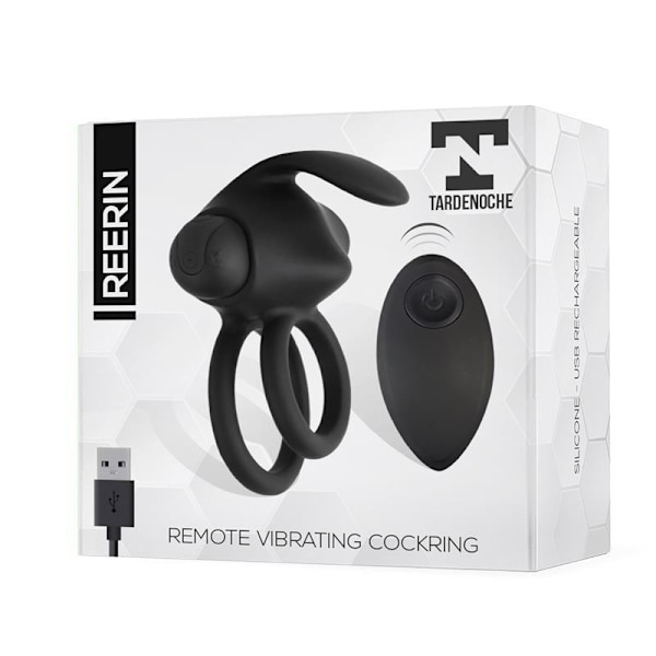 Reerin Dual Vibrating Ring USB-kaukosäädin USB silikoni