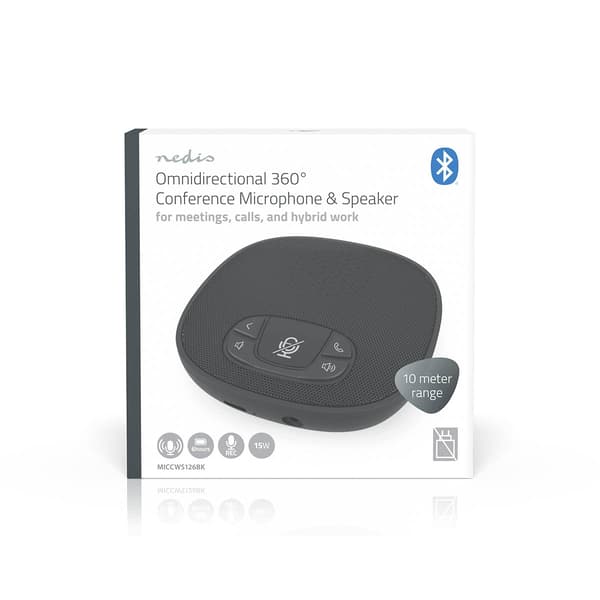 Konferenssikaiutinpuhelin, Bluetooth, 360 asteen mikrofoni, USB-C