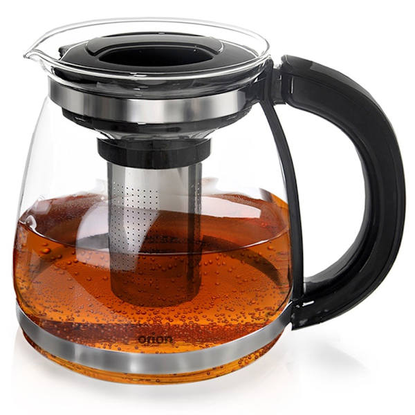 Varmebestandig glastekande med infuser 1,73 l