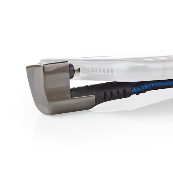 USB kaapeli | USB 2.0 | Apple Lightning 8-Pin | USB-A Uros | 12 W | 480 Mbps | Niklattu | 1.00 m | Pyöreä | Nailon / Punottu | Musta / Sininen | Laati
