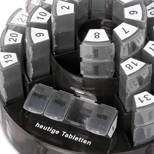 Æske til tabletter 31 dage 4 rum