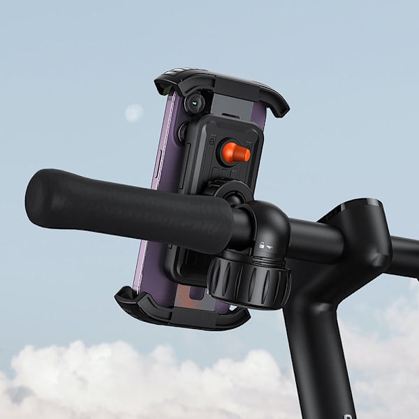 QuickGo cykeltelefonhållare för styre, svart