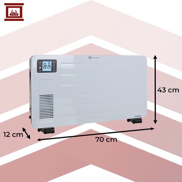 Elektrisk konvektorvarmer, 2300W, WiFi-styring