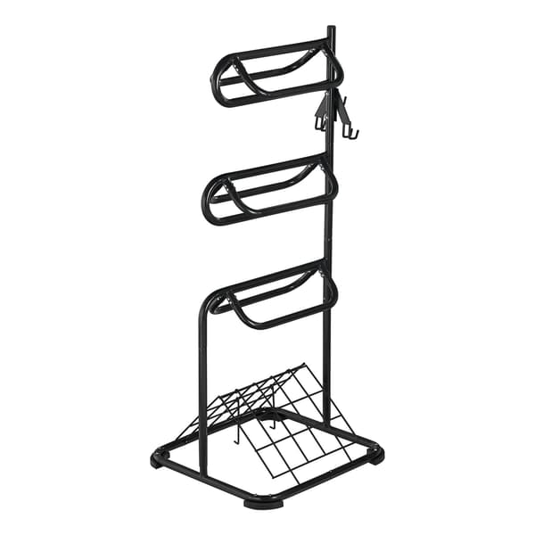 Fritstående sadelstativ, 3-lags roterende, 30 x 30 x 68,5 tommer