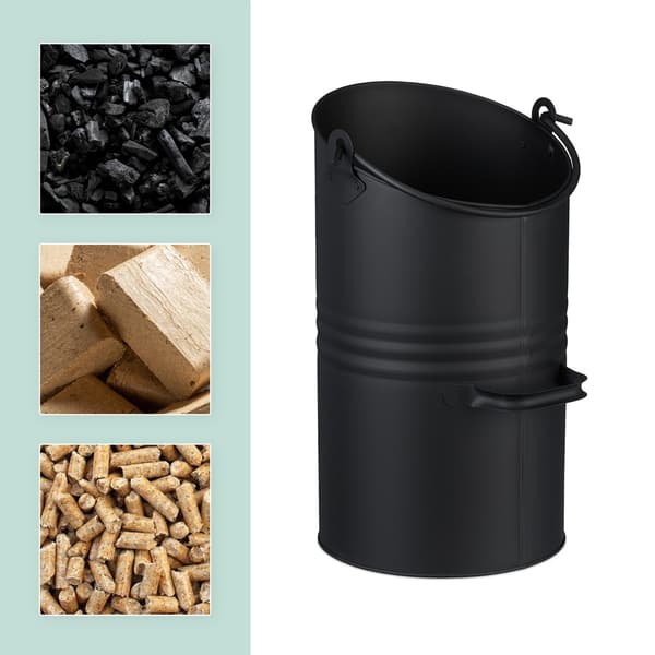 Coal Scuttle 12L – Sort Iron Pejsespand