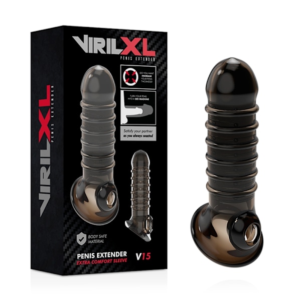 Virilxl - Peniksen pidennys ja tuppi V15 musta