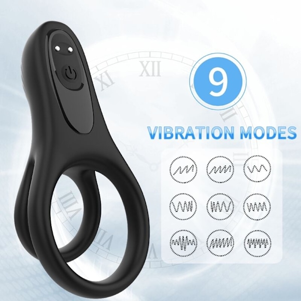 Armony - Dubbelring Vibrator Svart