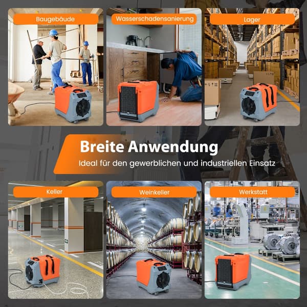Kommerciel affugter 85L - Dag, Pumpe, 24-timers timer
