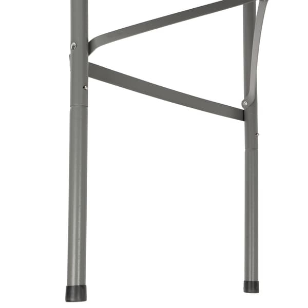 Sammenklappeligt cateringbord, sort, 122 cm, HDPE-plade
