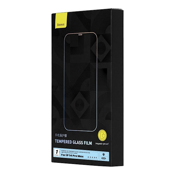 Karkaistu lasi iPhone 14 Pro Maxille kaiutinsuojuksella 0,4mm SET