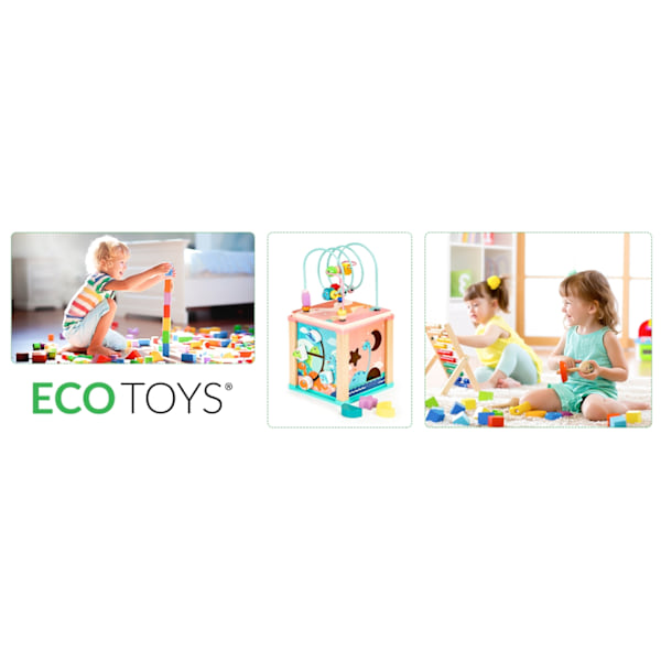 Træ pædagogisk terning, ECOTOYS mula sorterer