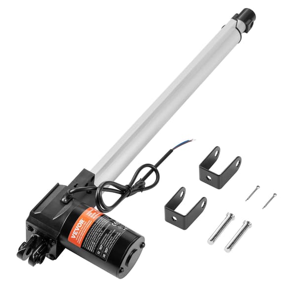 12V linjär ställdon, 40 cm slaglängd, 6000N, IP44