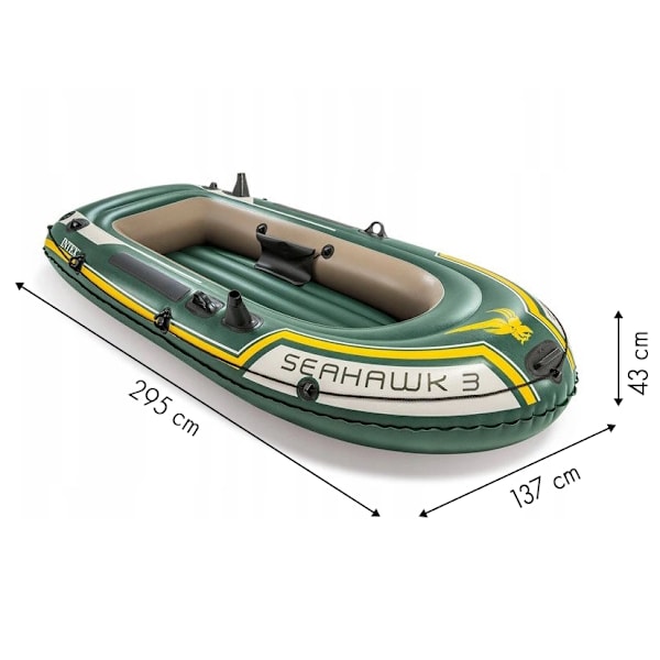 Seahawk ponttoni, 3 hengen pumppu + 2 airoa Intex 68380