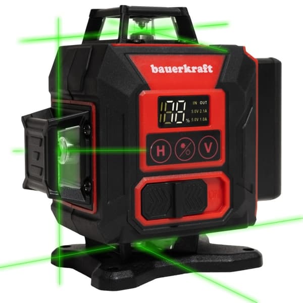 360° 4D grøn laserniveau, 16 linjer