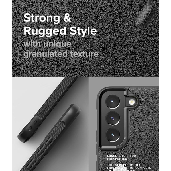 Holdbart etui og cover til Galaxy S22+ Onyx Design Graffiti sort