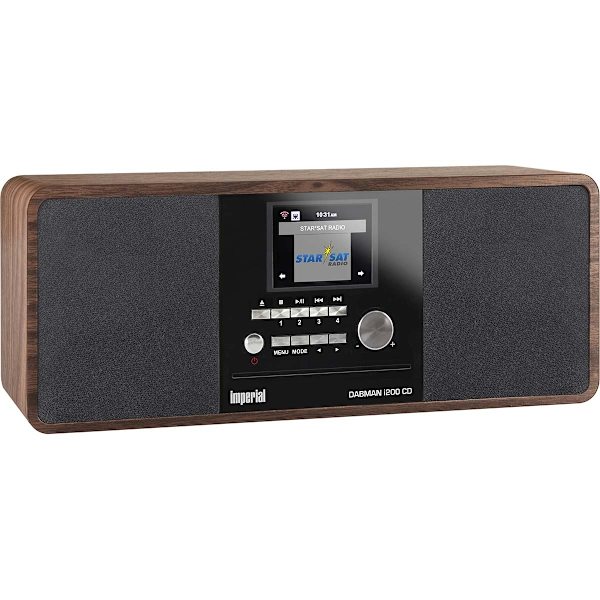 DABMAN i200 CD-monitoimiradio DAB+ / FM / Internet / Bluetooth Puinen ulkoasu