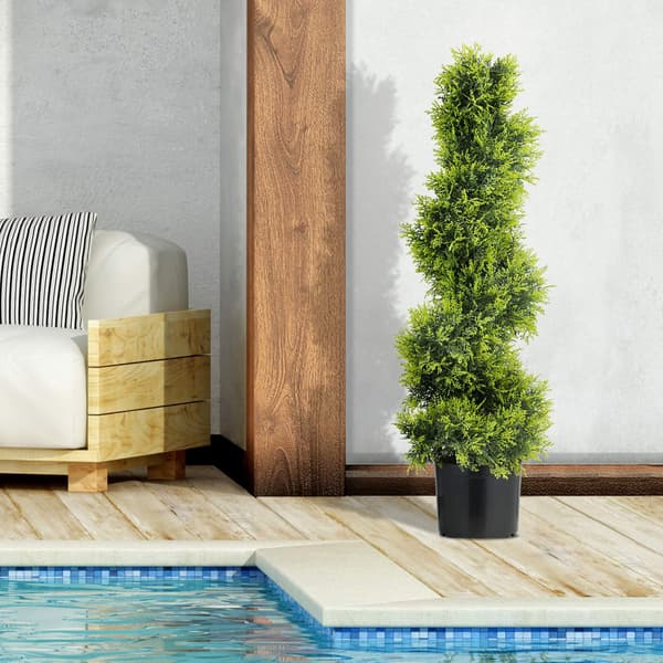 Kunstigt spiral topiary træ, 90 cm, UV-resistent