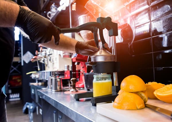 Citrus- och granatäpplepress, gjutjärn, diskmaskinssäker