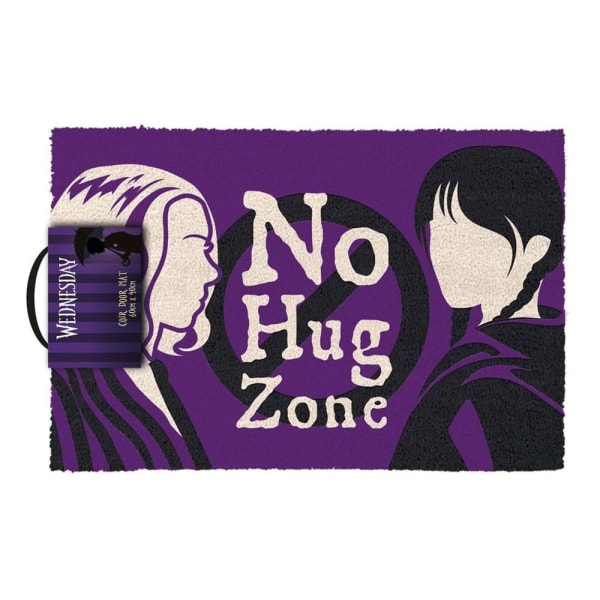 Onsdag Dörrmatta No Hug Zone 40 x 60 cm