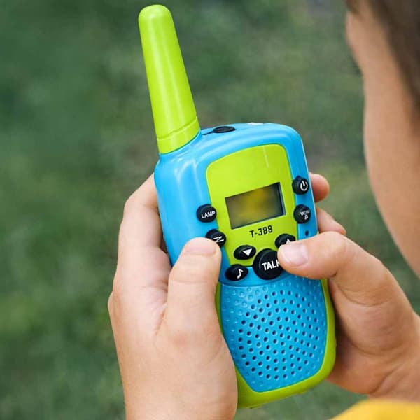 Walkie-talkies til børn, 2-pak, op til 3 km rækkevidde