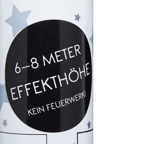 Konfetti kanon silver stjärnor