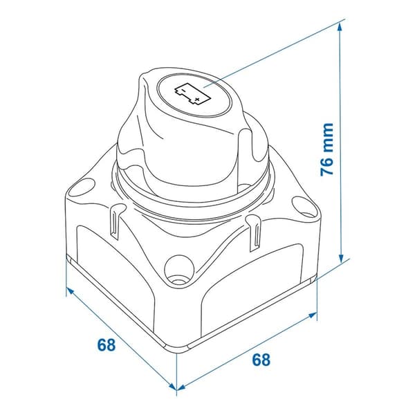 Hovedafbryder til batteri 12-48V 275/1250A ON/OFF