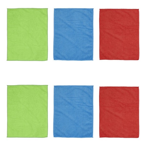 Mikrofiberhanddukar 6-pack 40x30cm