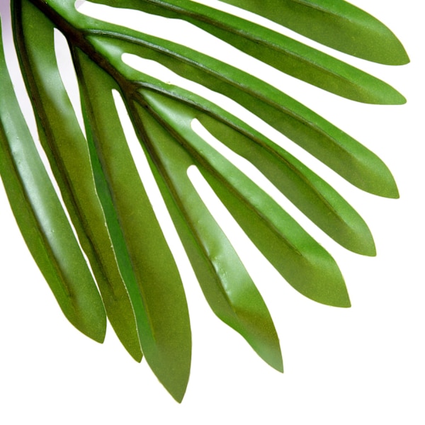 Konstgjord Palm Stor Konstgjord Växt 150 Cm Med Kruka, 19 Palmblad, Plast, Dekoration För Inomhus Och Utomhusbruk